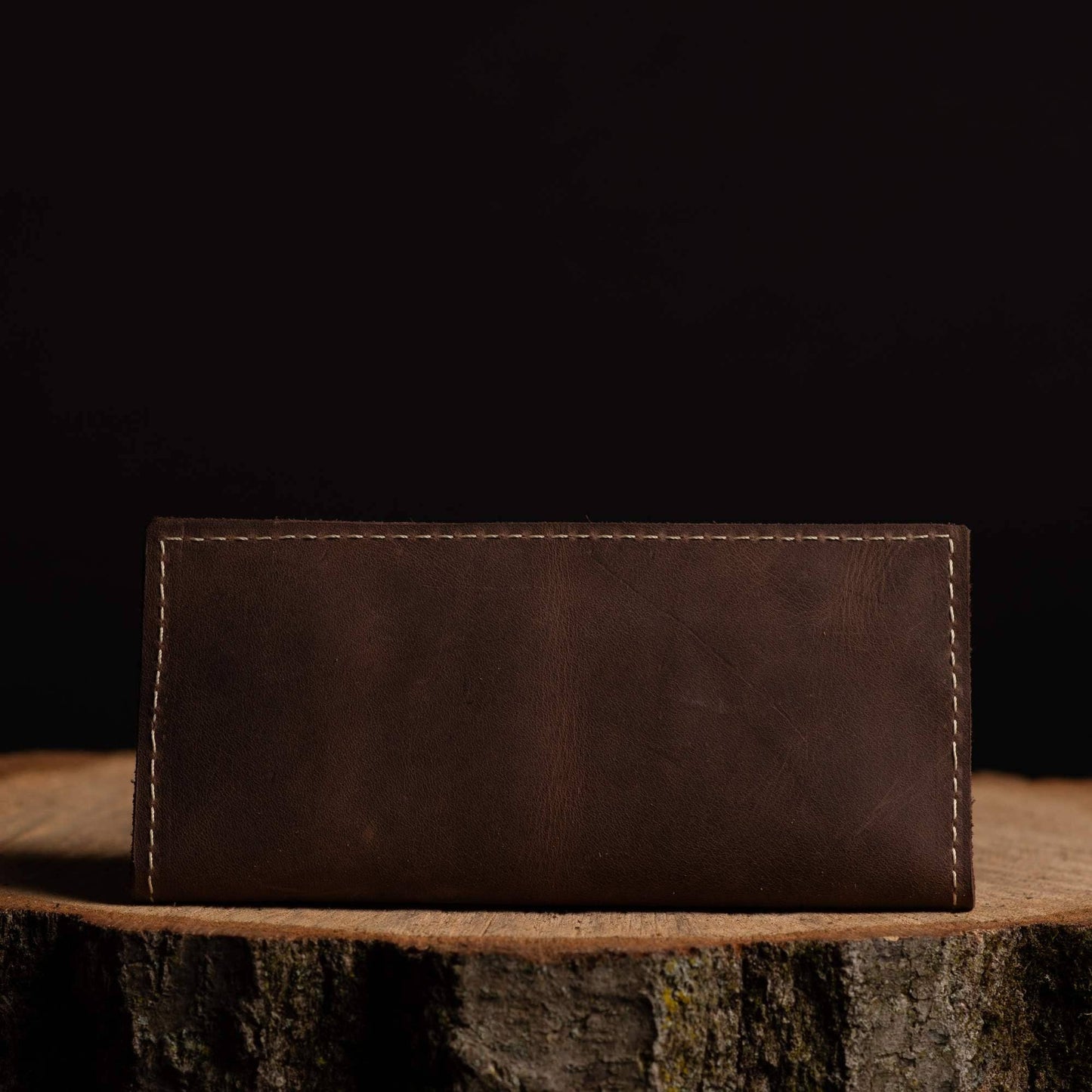 The Long Wallet - Black 100% Full-Grain Leather Long Wallet