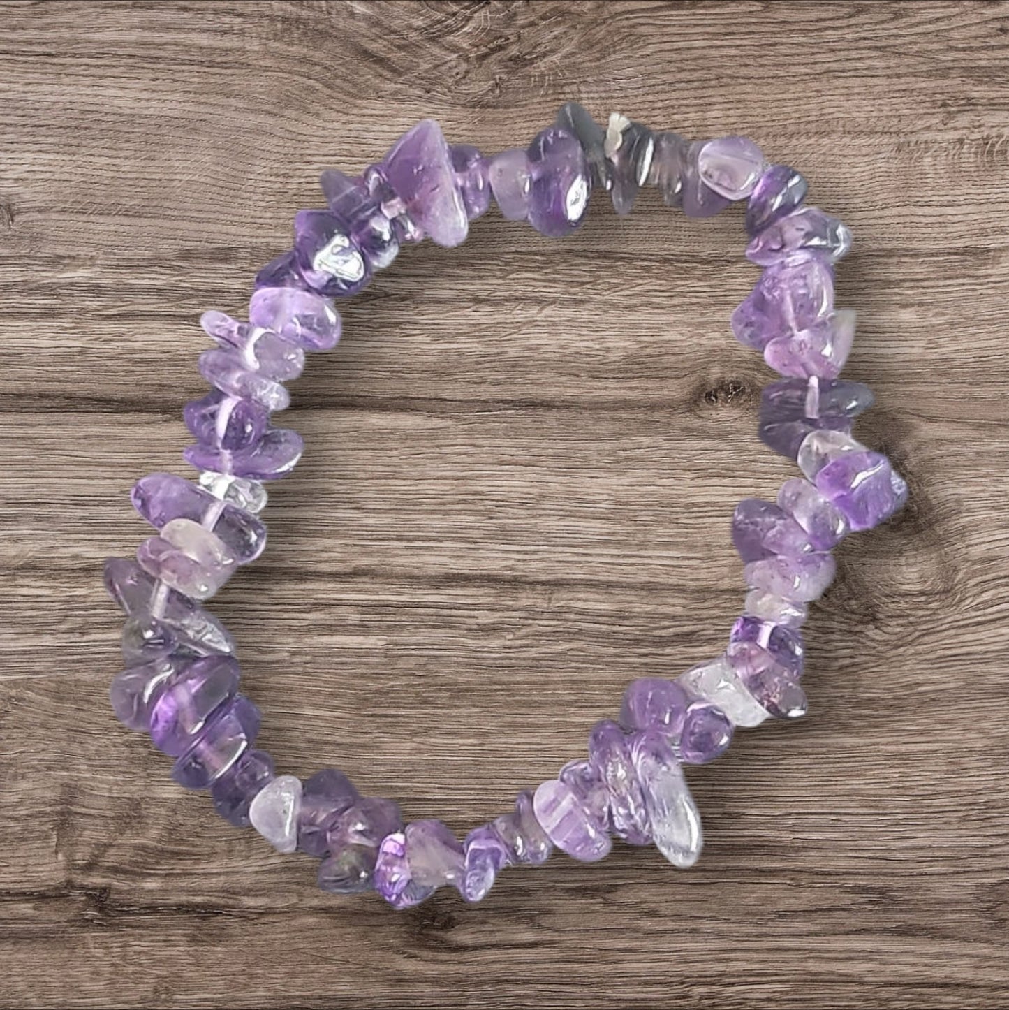 Amethyst Chip Bracelet – Natural Healing Crystal