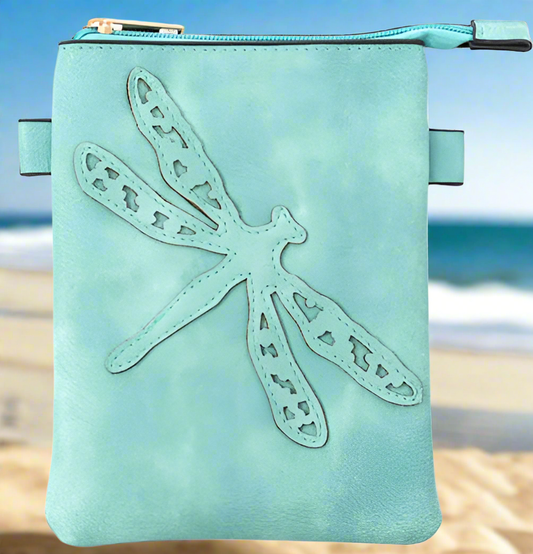Aqua - Dragonfly Crossbody Bag