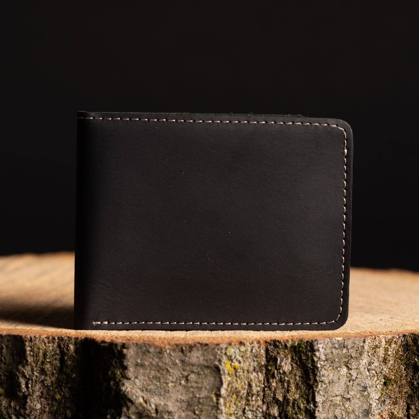 Brown Full Grain Leather Minimalist Wallet