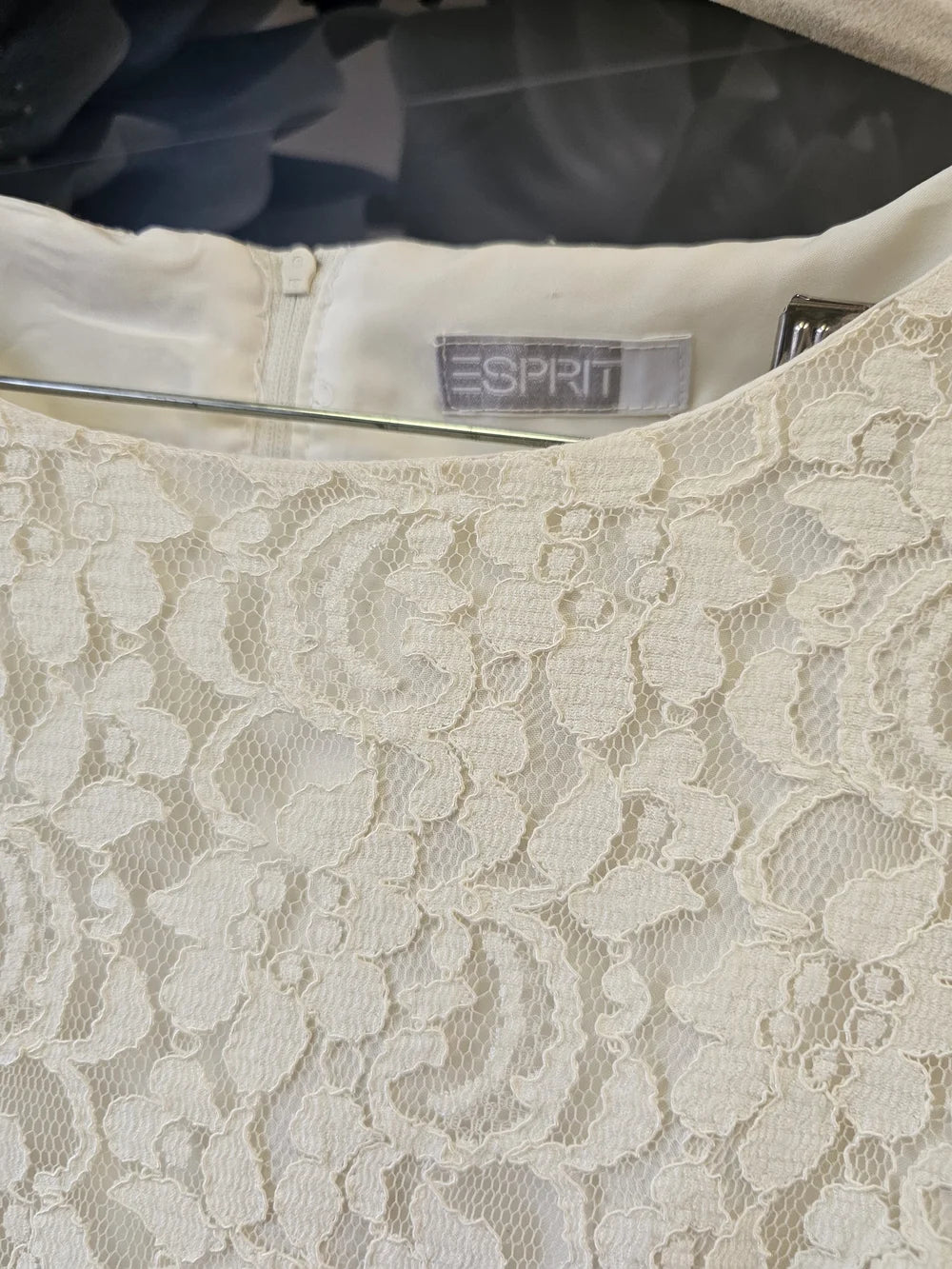 Spirit White Lace Sleeveless Mini Dress